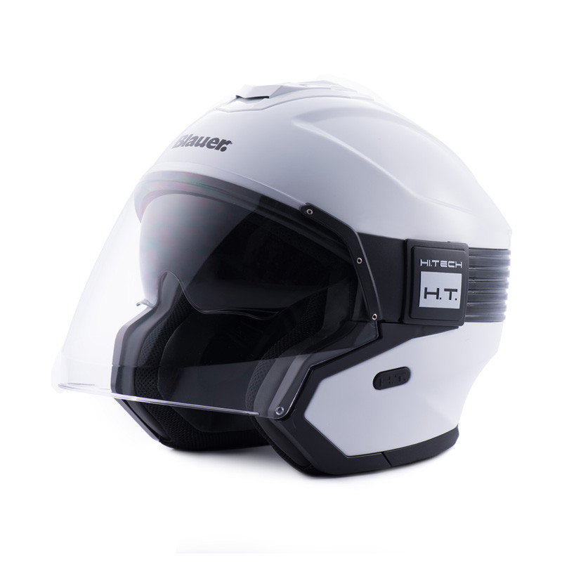 [CBHACK0032] Casco Jet Blauer Hacker Blanco Negro (XS)