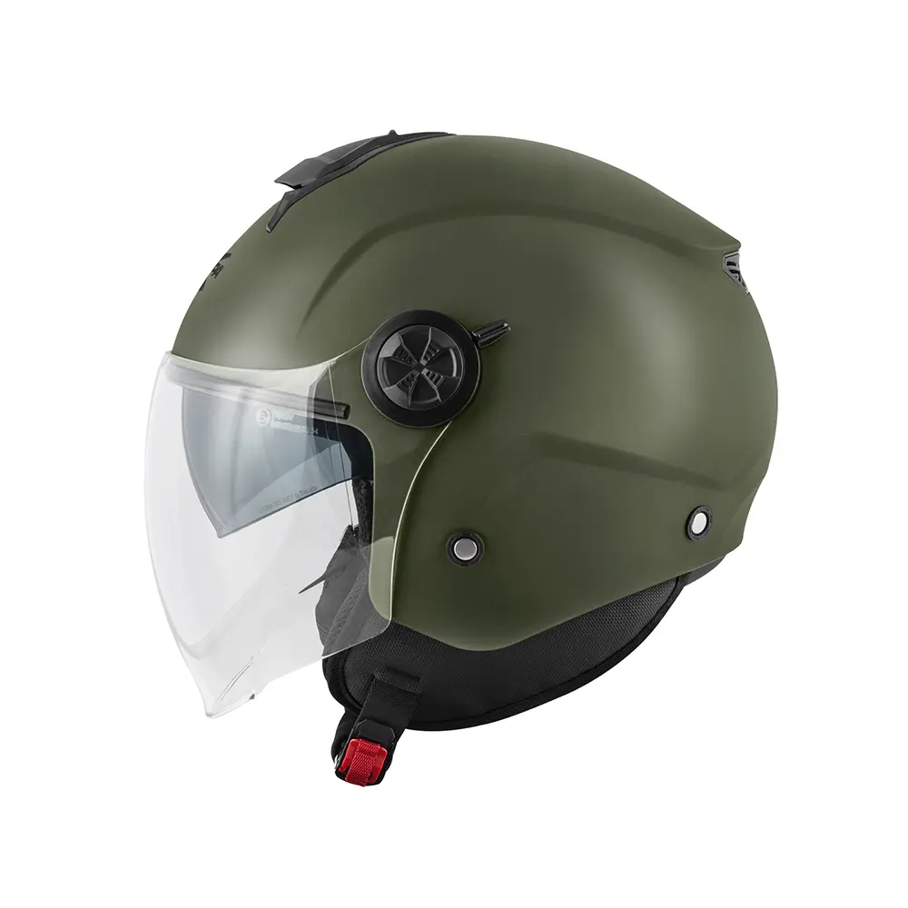 Casco Jet Kappa KV60 basic verde mate