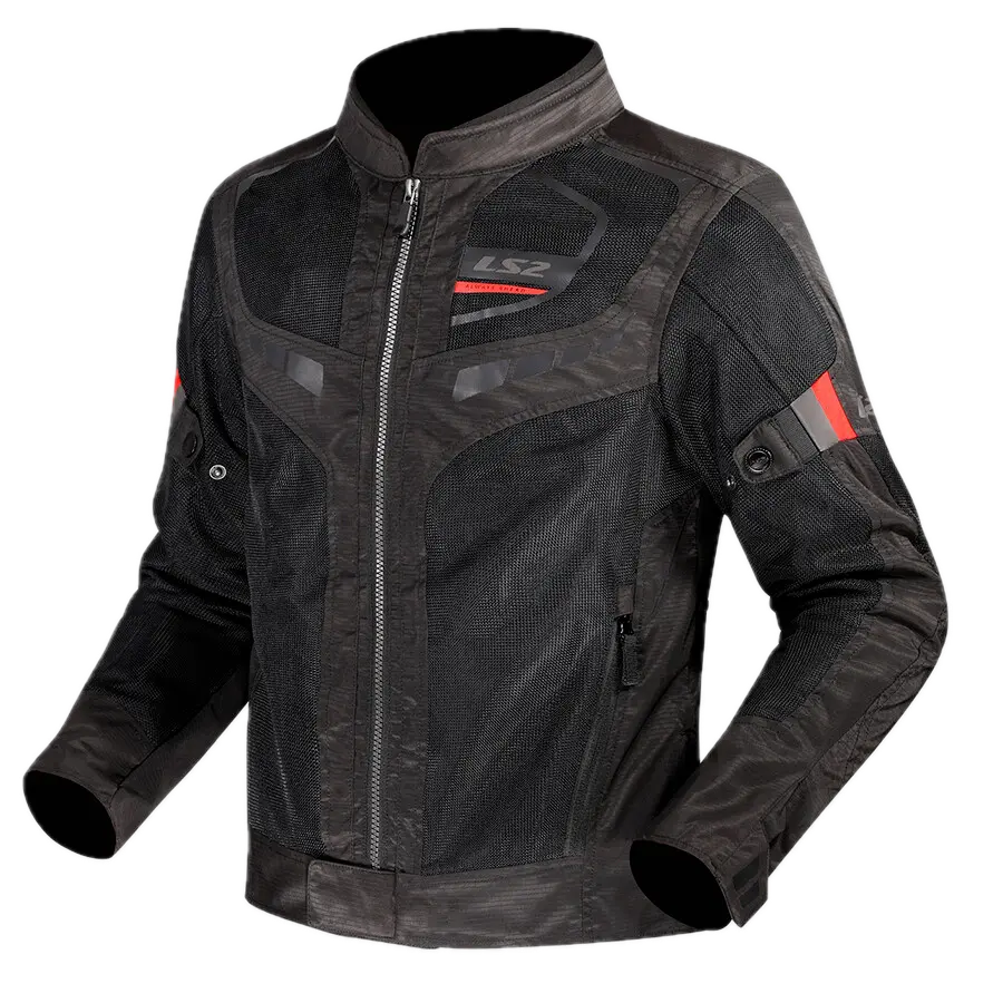 LS2 GARDA AIR MAN JACKET BLACK RED