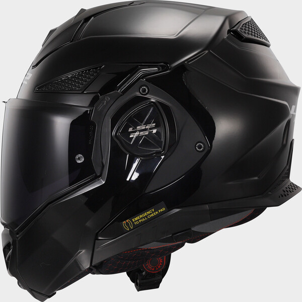 [569011012XS] LS2 FF901 ADVANT X SOLID BLACK-06 Brillo (XS)