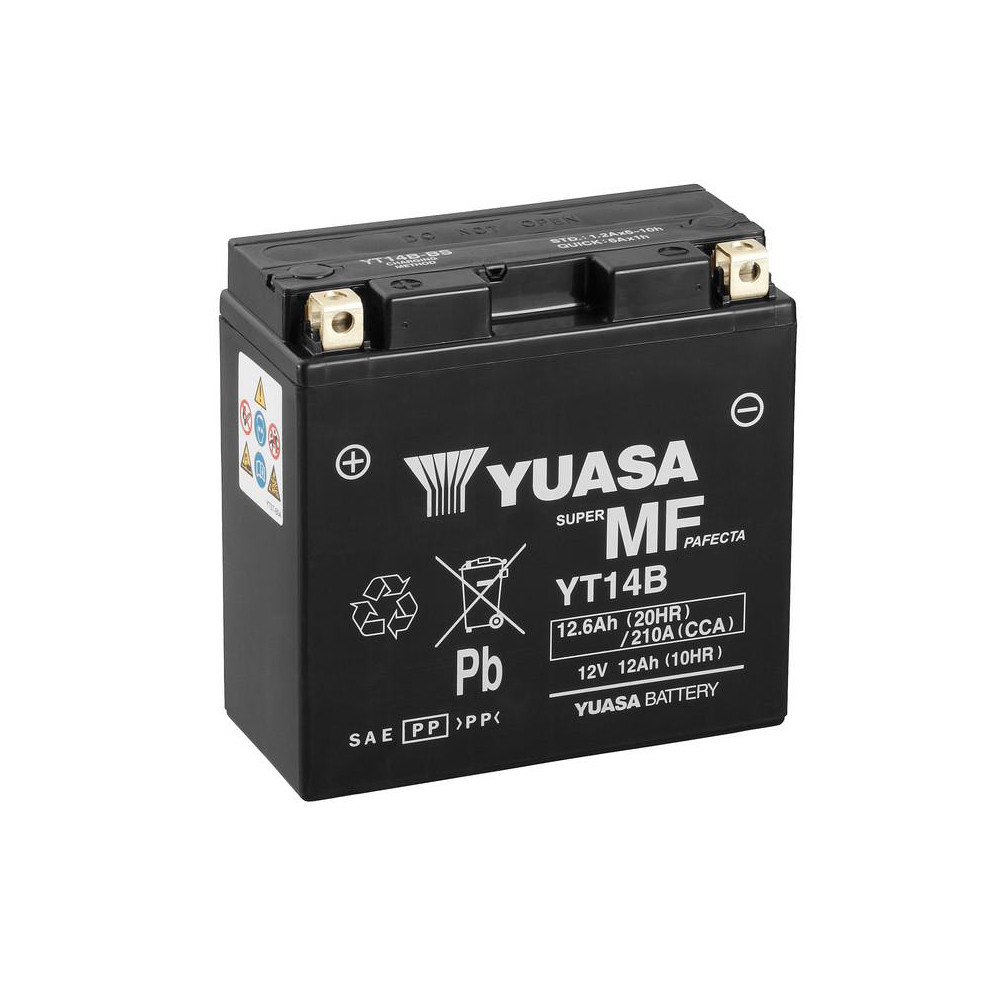 Batería Yuasa YT14B-WC Sin Mantenimiento Wet Charge