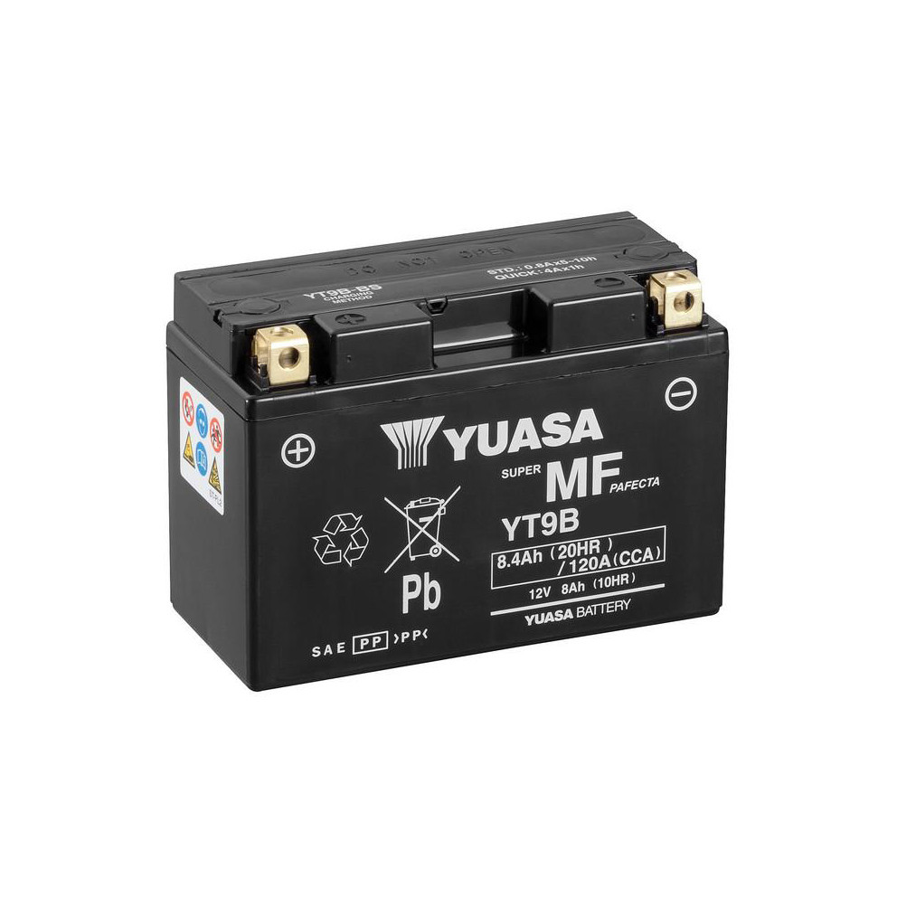 [BYYT9B] Batería Yuasa YT9B-WC Sin Mantenimiento Wet Charge