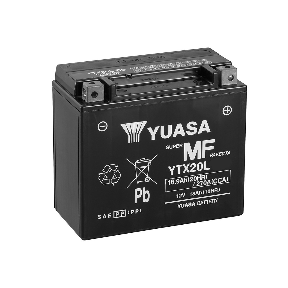 Batería Yuasa YTX20L-WC Sin Mantenimiento Wet Charge