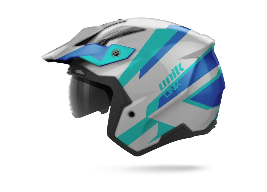 Casco Trial Unik Link DV Blueza azul/ gris (XS)