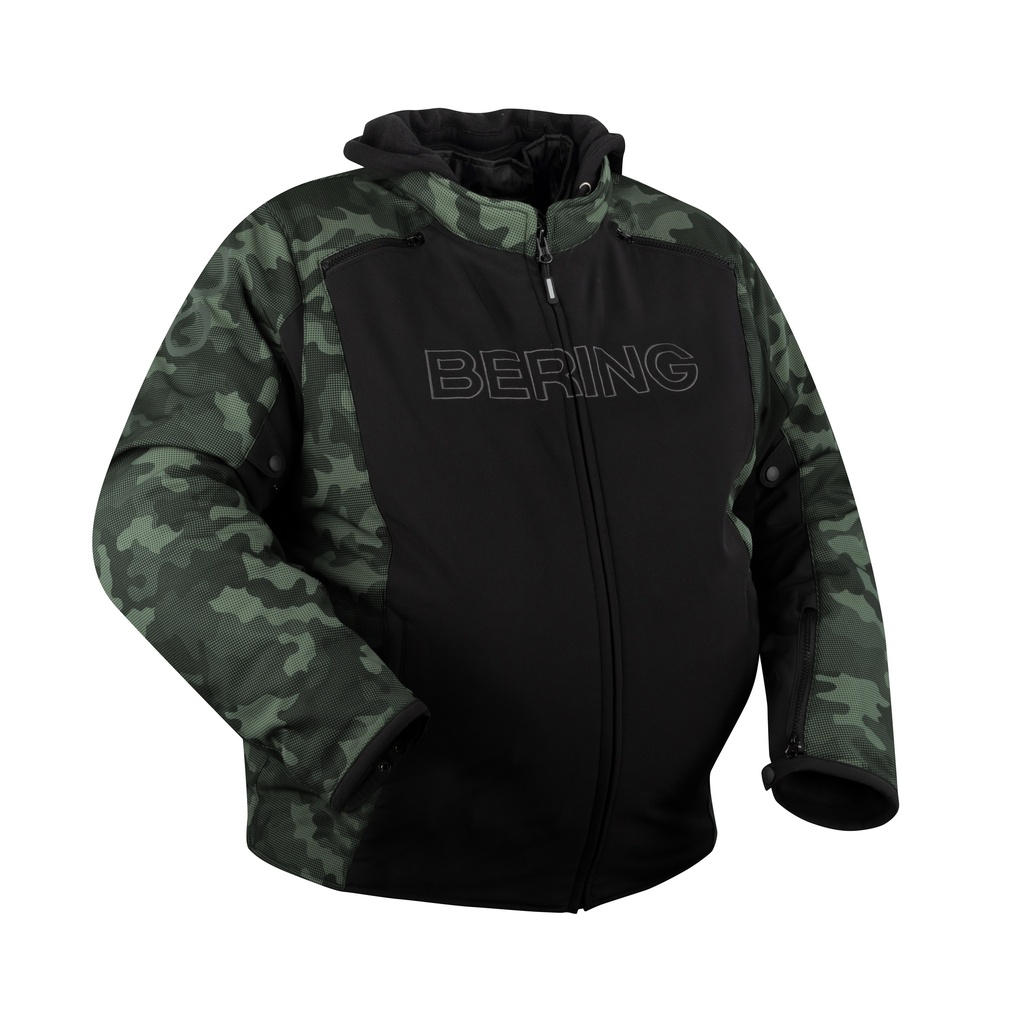 [BTB1825W4XL] Bering Jacket DAVIS KS Black/Camo (W4XL)
