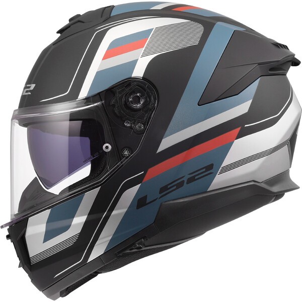 Casco Moto Integral LS2 FF808 Stream II Vintage Negro Petróleo