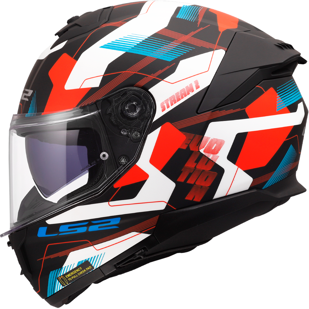 LS2 FF808 STREAM II MIKA RED-06 Blanco Azul