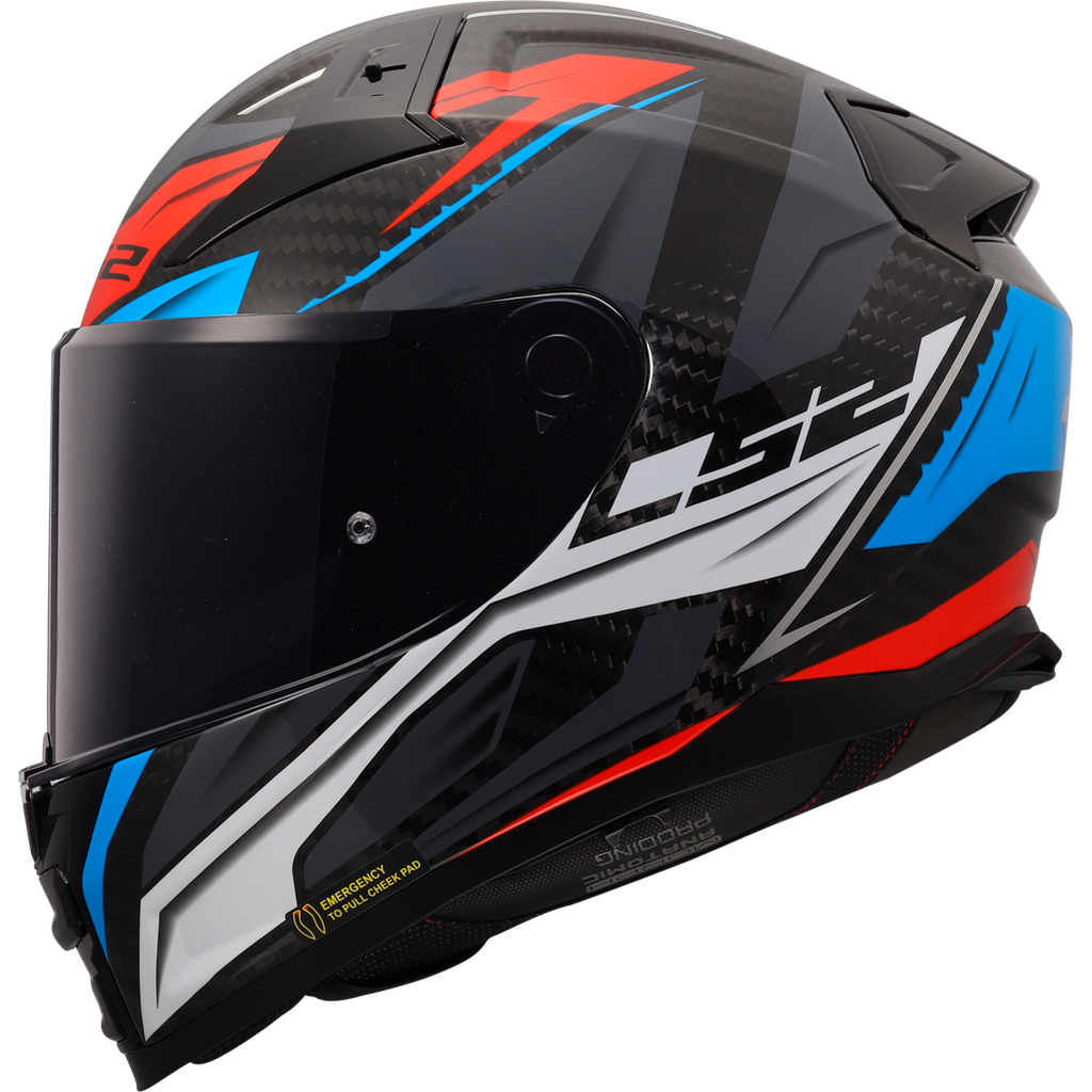LS2 FF811 VECTOR II C SAVAGE RED-06 Blanco Azul