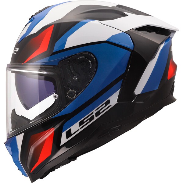 [1681707263XL] Casco Moto Integral LS2 FF817 Challenger II Viper Blanco Azul Rojo (3XL)