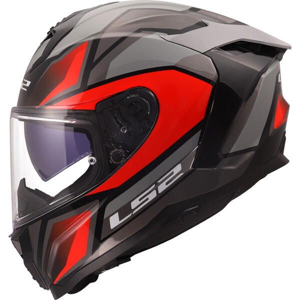 [1681707323XL] Casco Moto Integral LS2 FF817 Challenger II Viper Gris Rojo (3XL)