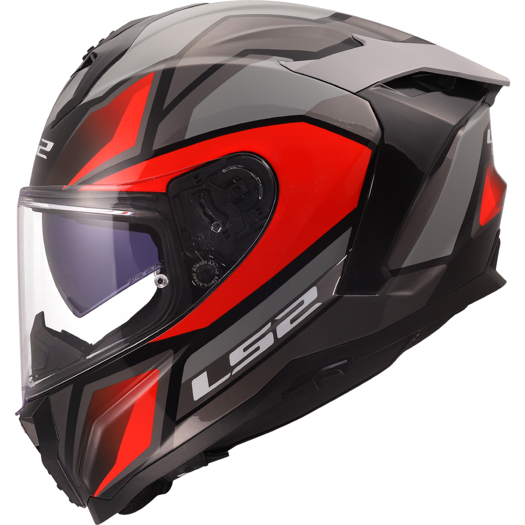 LS2 FF817 CHALLENGER II VIPER Gris Rojo