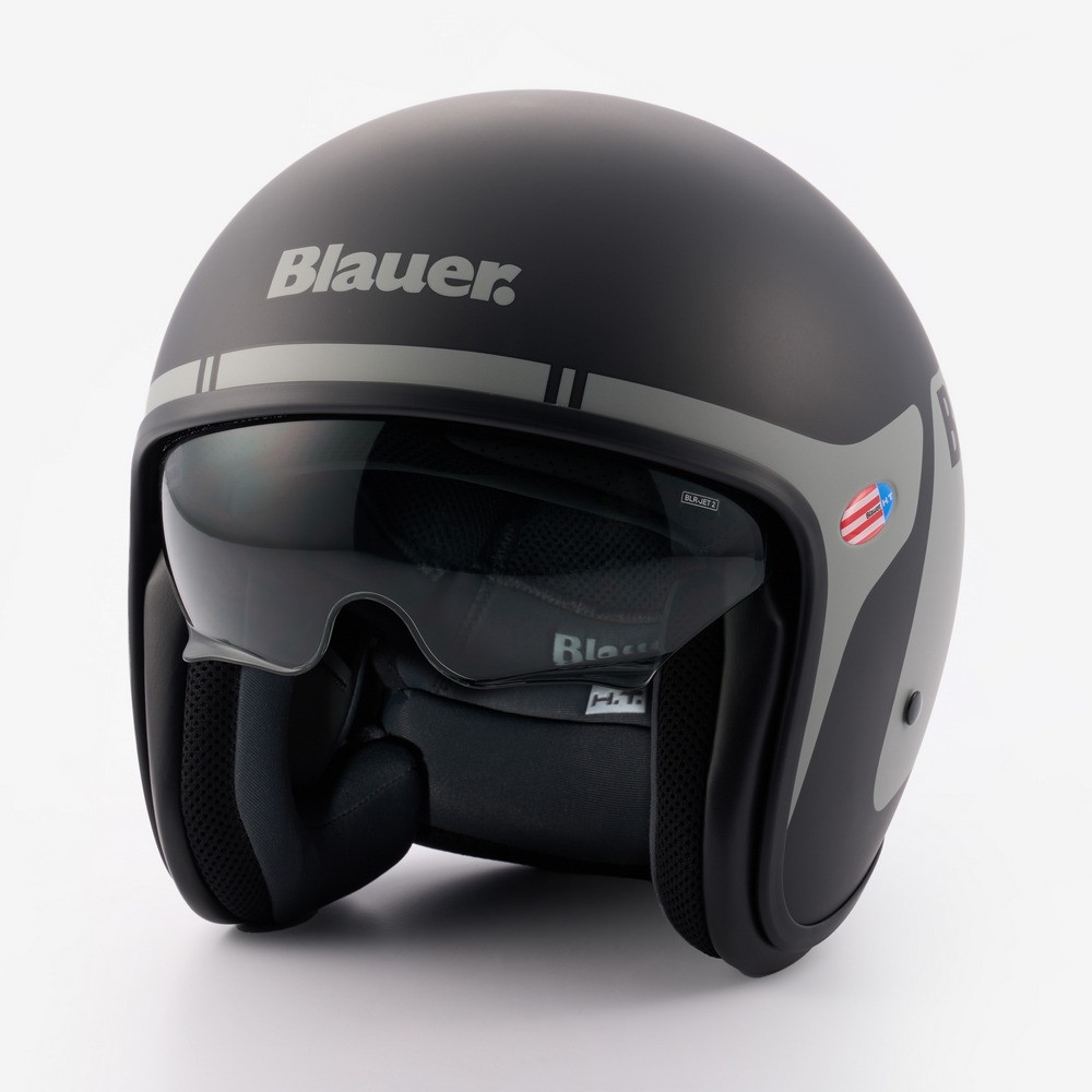 [CBP1106G00701] Casco Jet Blauer Pilot 06 Go Negro Titanio Mate (XS)
