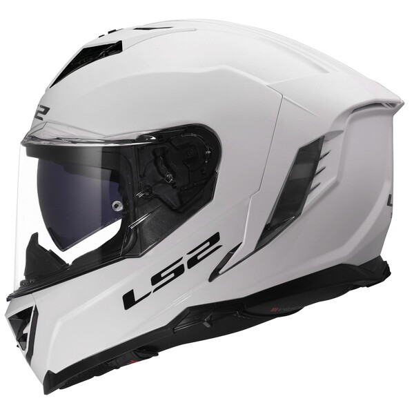 [1681800023XL] Casco Moto Integral LS2 FF818 Storm III Sólido Brillo Blanco (3XL)