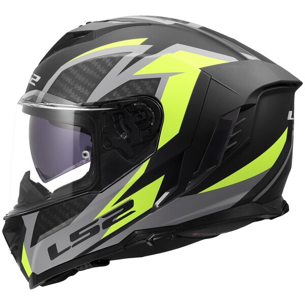 [1681805113XL] Casco Moto Integral LS2 FF818 Storm III Dynamo Negro Amarillo (3XL)