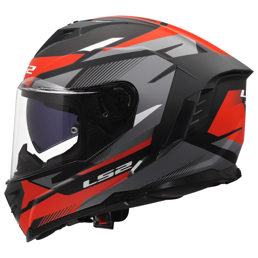 [1681806313XL] LS2 FF818 STORM III KOMAI Negro Rojo (3XL)