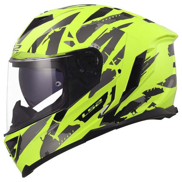 Casco Moto Integral LS2 FF818 Storm III Kaos Amarillo