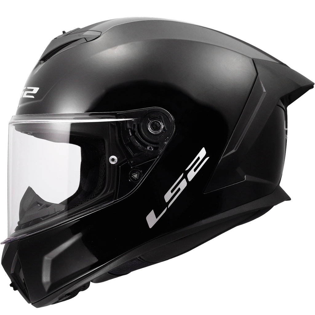 [1682000123XL] LS2 FF820 RAPID III SOLID Brillo Negro (3XL)