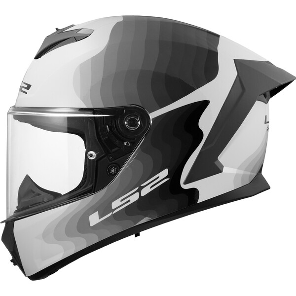 [1682003023XL] Casco Moto Integral LS2 FF820 Rapid III Flow Blanco Gris (3XL)