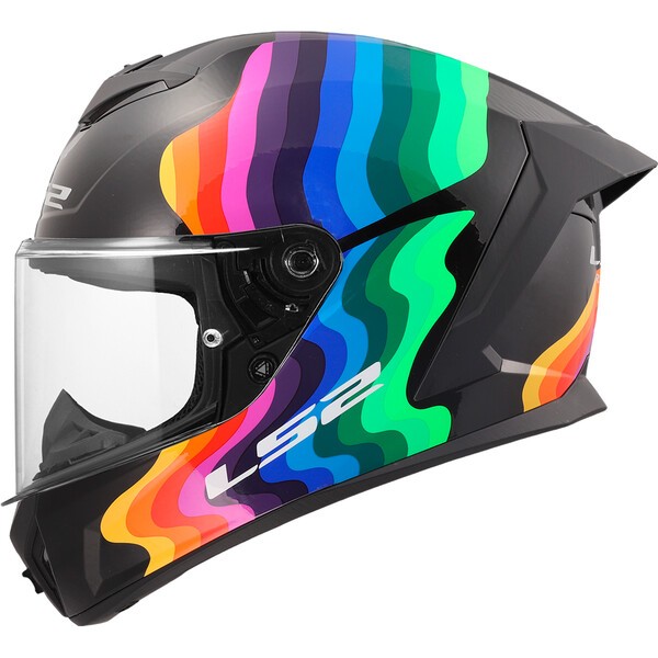 Casco Moto Integral LS2 FF820 Rapid III Flow Negro Multi
