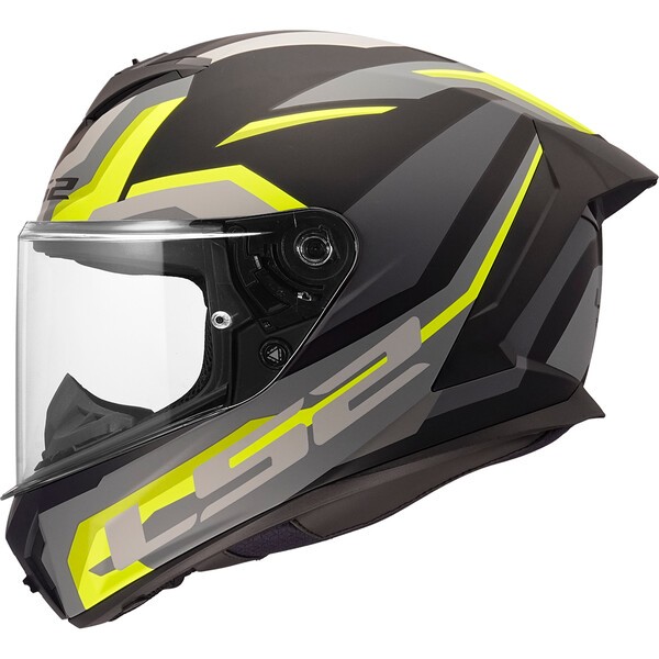 Casco Moto Integral LS2 FF820 Rapid III Hyper Negro Amarillo
