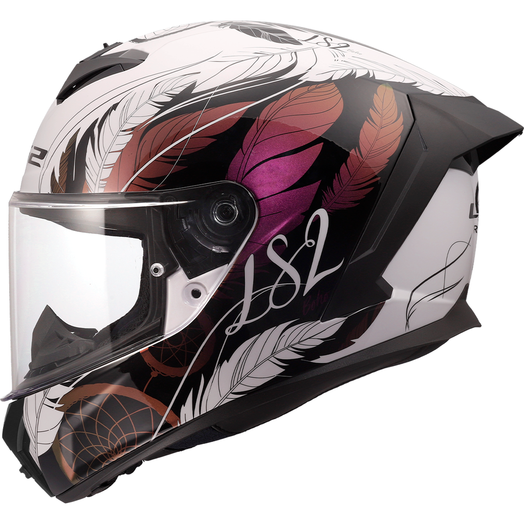 LS2 FF820 RAPID III BOHO Blanco Negro
