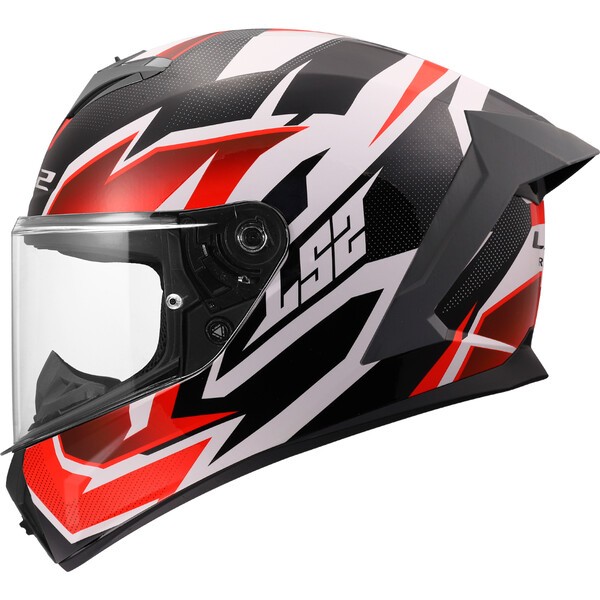 [1682011023XL] Casco Moto Integral LS2 FF820 Rapid III Xtrem Blanco Negro Rojo (3XL)
