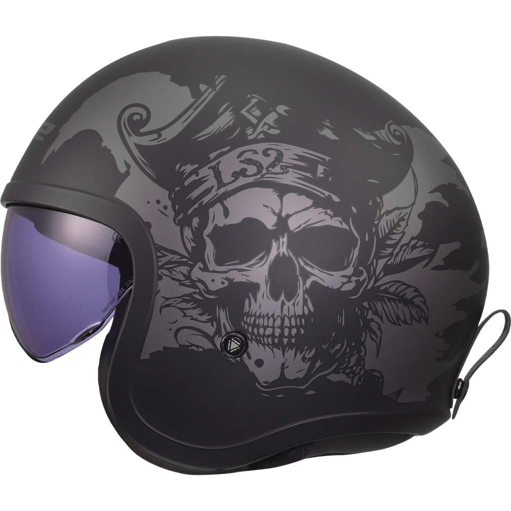 [365992211L] LS2 OF599 SPITFIRE II WILLY GREY-06 Negro (L)