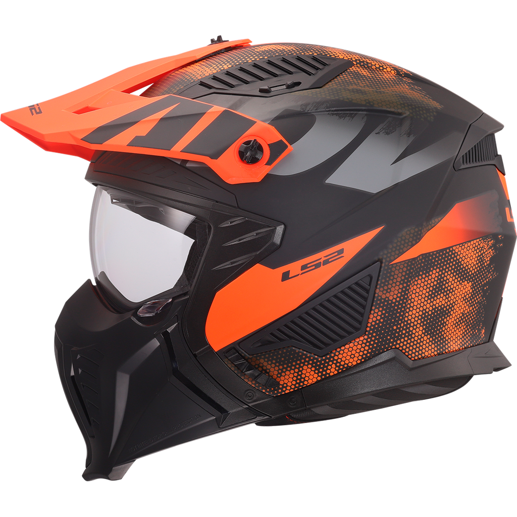 LS2 OF606 DRIFTER GAS ORANGE-06 Gris