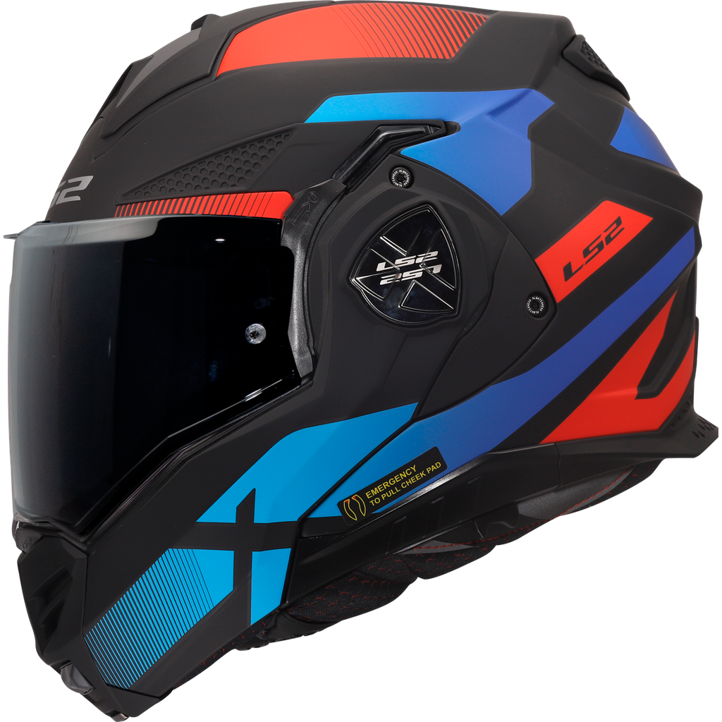 LS2 FF901 ADVANT X NOVA BLUE-06 Negro Rojo
