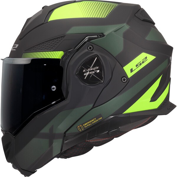 [5690125533XL] Casco Moto Modular LS2 FF901 Advant X Nova Negro Amarillo (3XL)