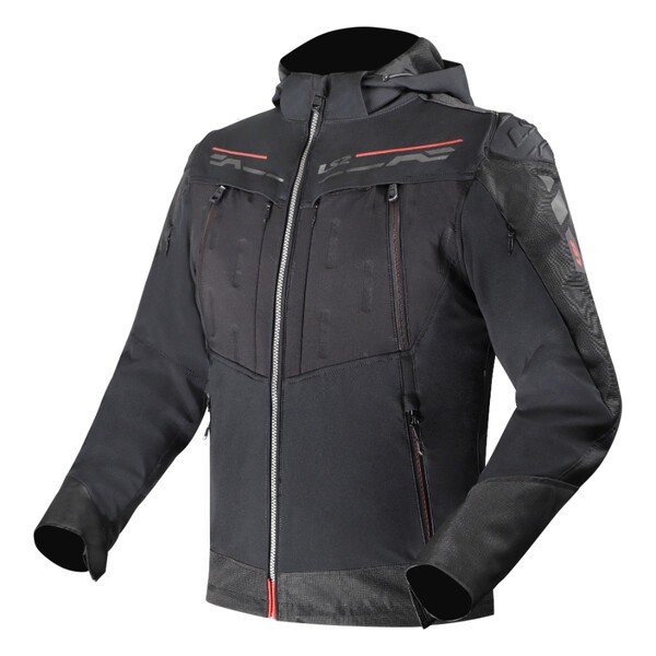 Chaqueta Hombre LS2 ZIRCONIUM EVO Negro Rojo