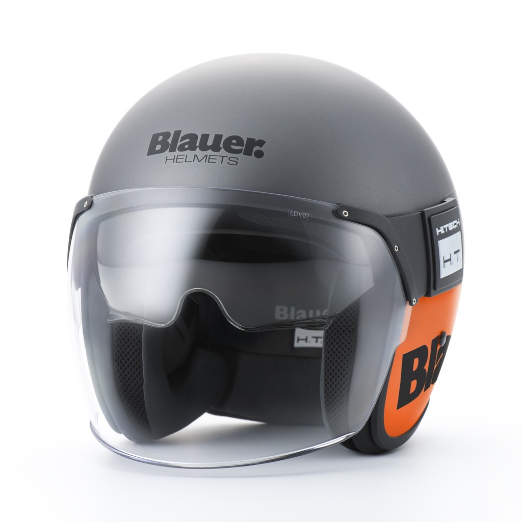 Casco Jet Blauer POD 06 H.t. Titanio