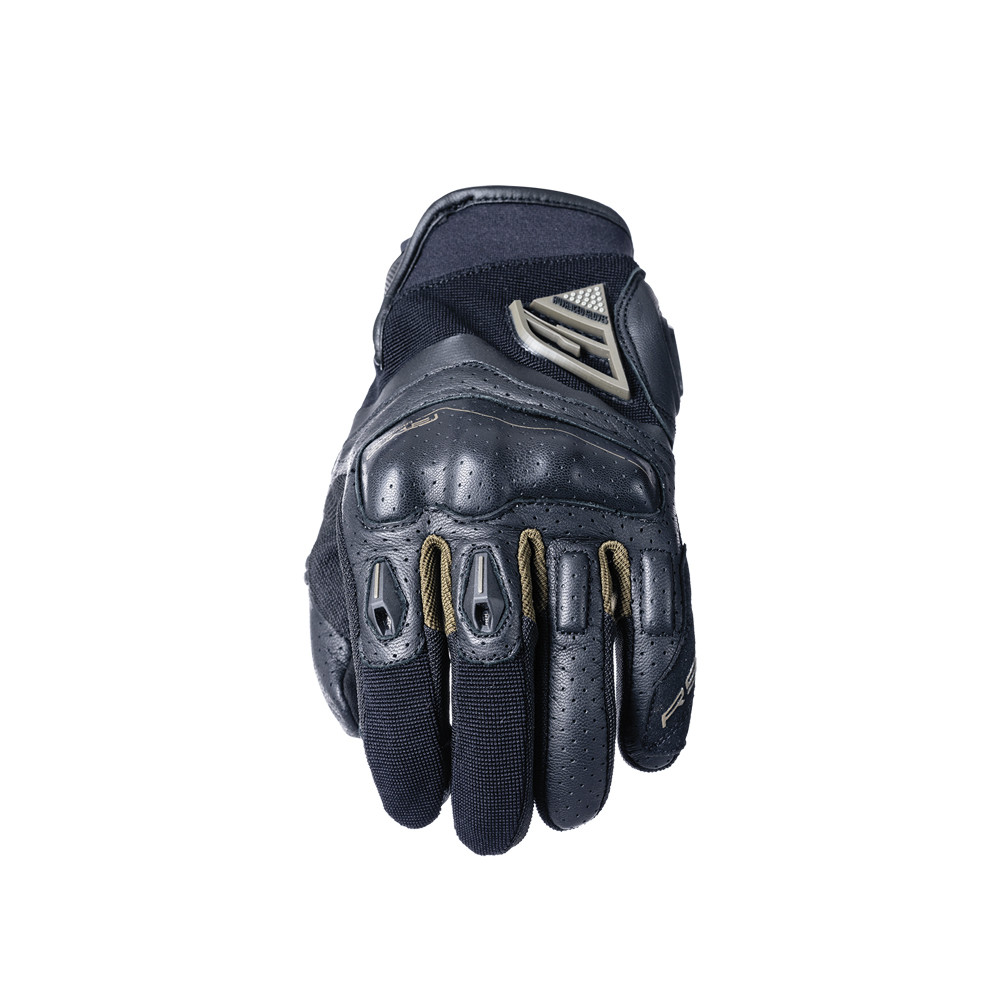 GUANTES FIVE RS2 EVO NEGRO / CAQUI