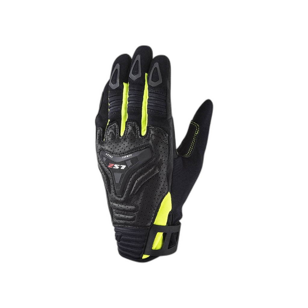 [70240F5402] Guantes LS2 THERMORAIN H-V Negro Amarillo