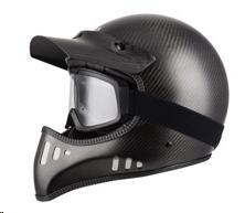 Casco Integral NZI Mad Carbon In Sight Peak y Goggle