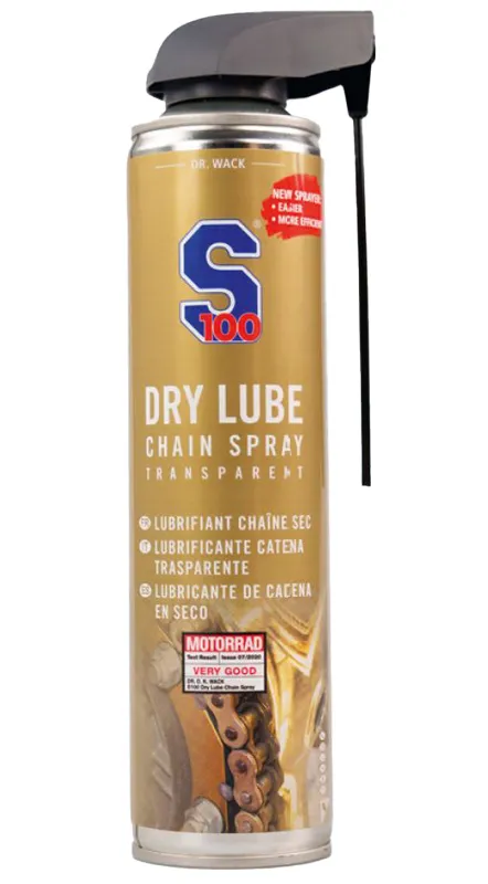 S100 lubricante de cadena Dry lube (400 ml) con doble dosificador