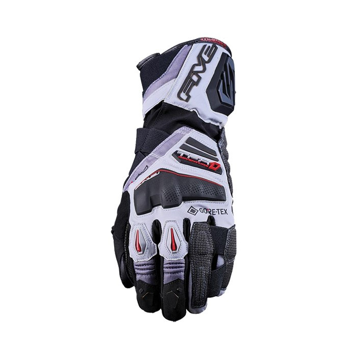GUANTES FIVE TFX1 GTX GRIS / GRIS / ROJO