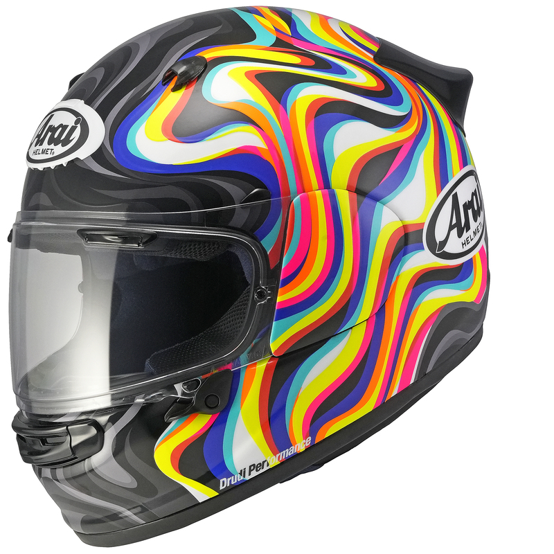 ARAI Casco ARAI Quantic Swirl - Blanco - S Amarillo & Blanco & Negro & Blanco
