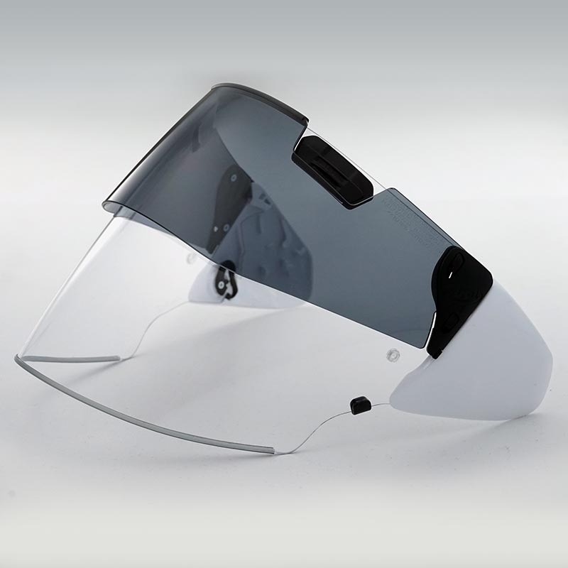 ARAI Kit ARAI Pro Shade VAS-Z (Pantalla Transparente+Visor solar), Blanco Brillante Blanco & OEM