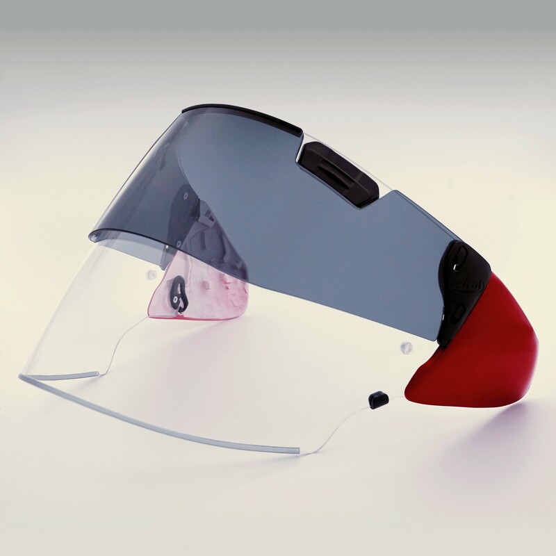 [55031058] ARAI Kit ARAI Pro Shade VAS-Z (Pantalla Transparente+Visor solar), rojo Verde mate