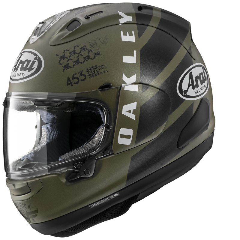 ARAI Casco ARAI RX-7V EVO Maverick Oakley - Replica - XS Réplica & Réplica & Verde