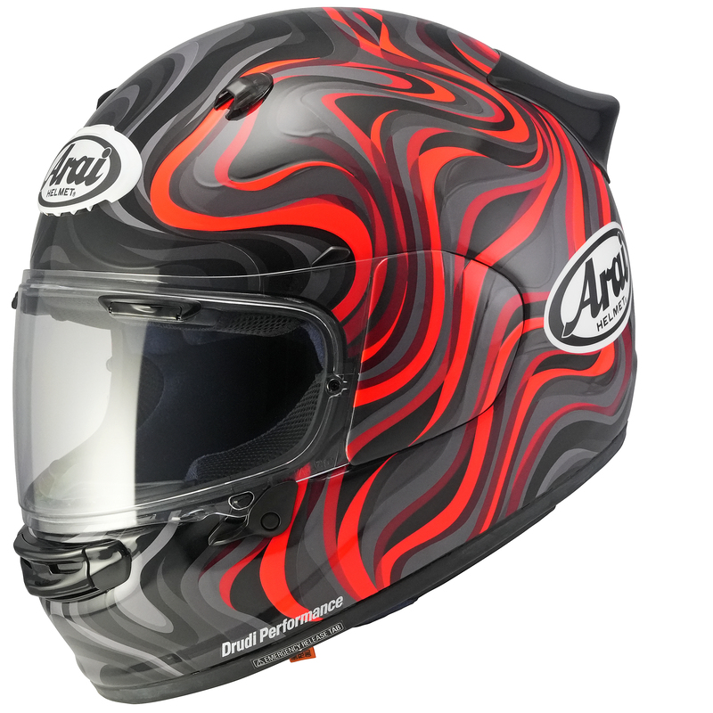 ARAI Casco ARAI Quantic Swirl - Rojo - M Gris & Negro & Rojo & Rojo
