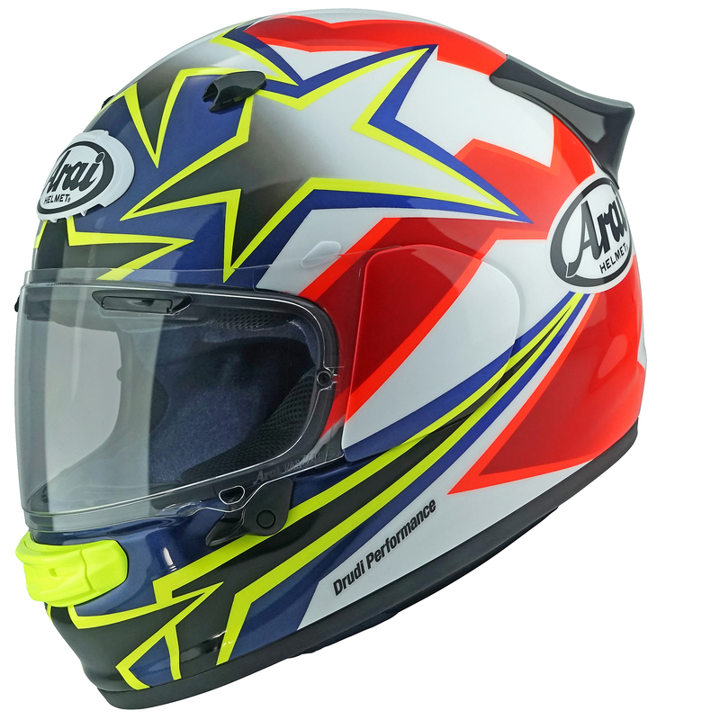 [177-0312-03] ARAI Casco ARAI Quantic Star & Stripes - Rojo - M Amarillo & Azul & Blanco & Rojo & Rojo