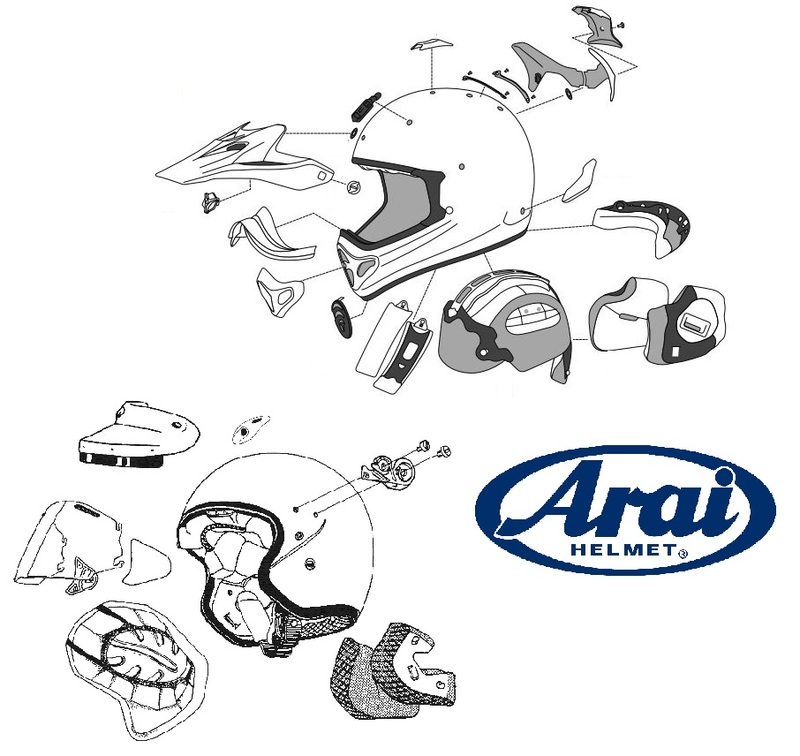 ARAI Cubiertas laterales ARAI (Sistema SuperAdSis ZF) (Modelos: SZ-RAM-4) Camuflaje