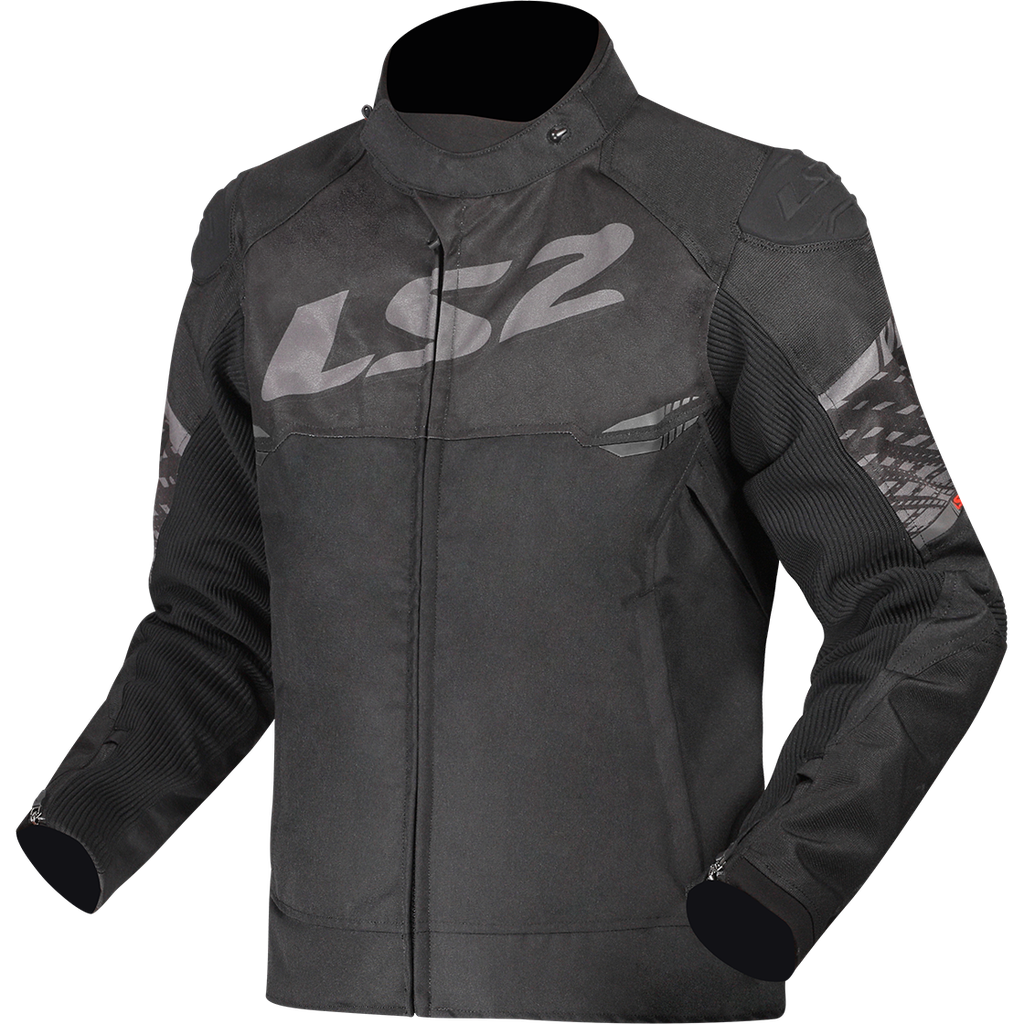 [64270W0107S] Chaqueta Moto LS2 Apex Hombre Negro Oscuro Gris (S)