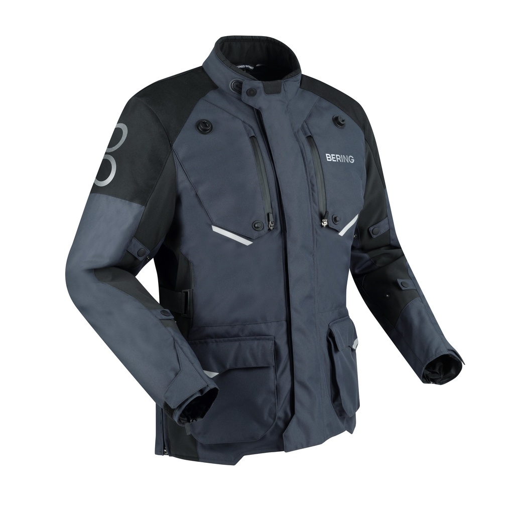 [BTV1098S] Bering Jacket CALGARY Black/Grey (S)
