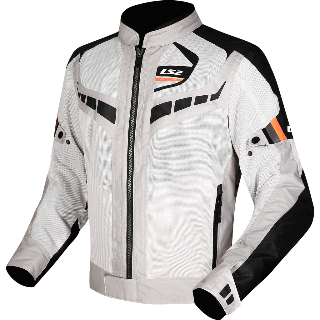 [64260S0152S] LS2 GARDA AIR MAN JACKET BLACK GREY H-V ORANGE (S)