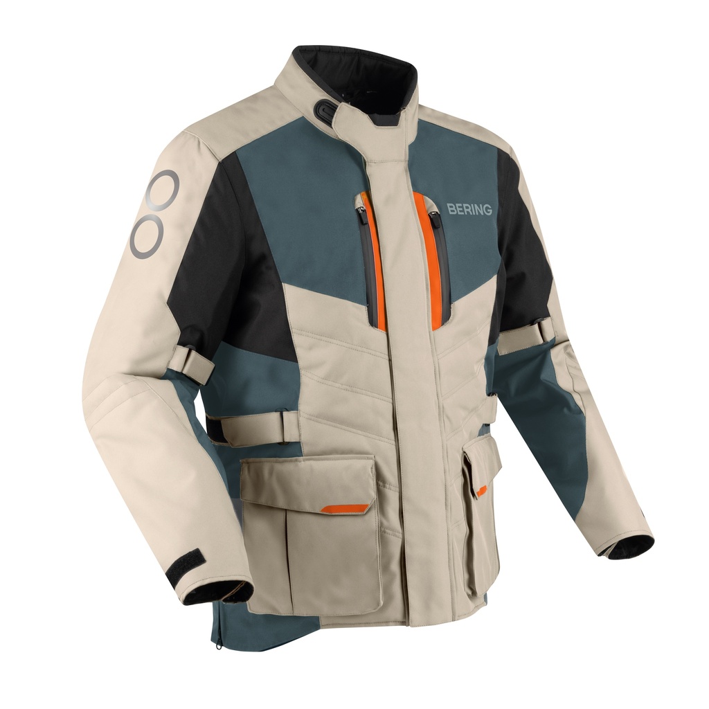 [BTV855S] Bering Jacket SIBERIA Beige/Grey/Orange (S)