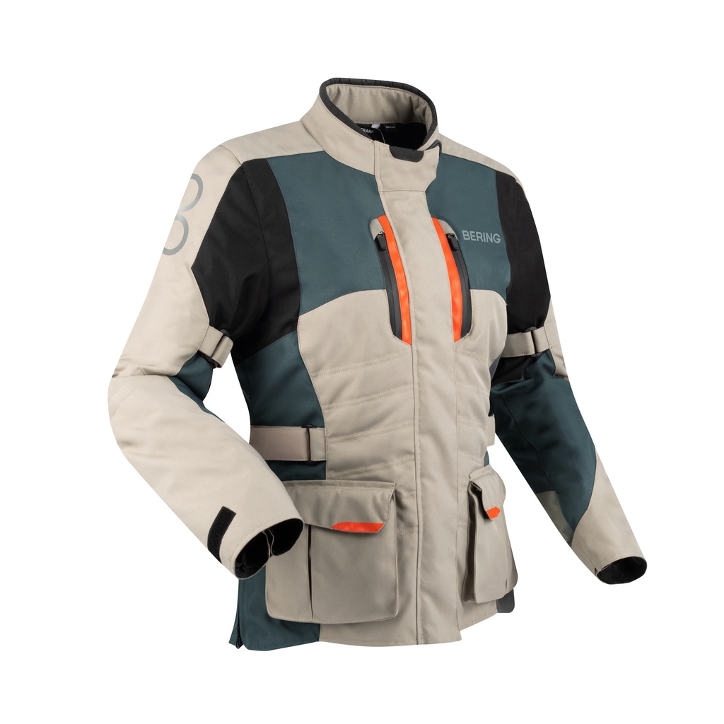 [BTV865T6] Bering Jacket LADY SIBERIA Beige/Grey/Orange (T6)