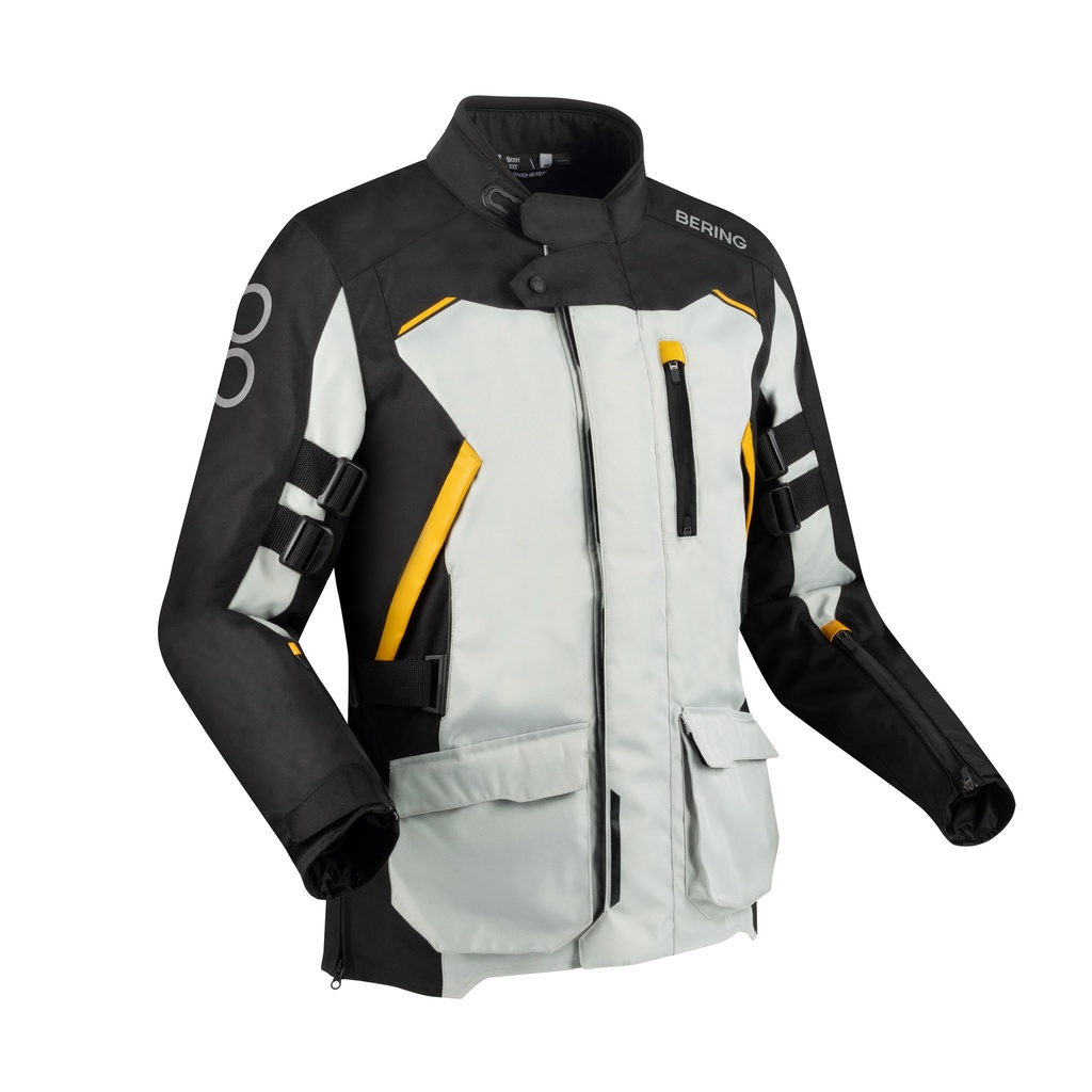 Chaqueta Bering Zephyr Negro/Gris/Amarillo